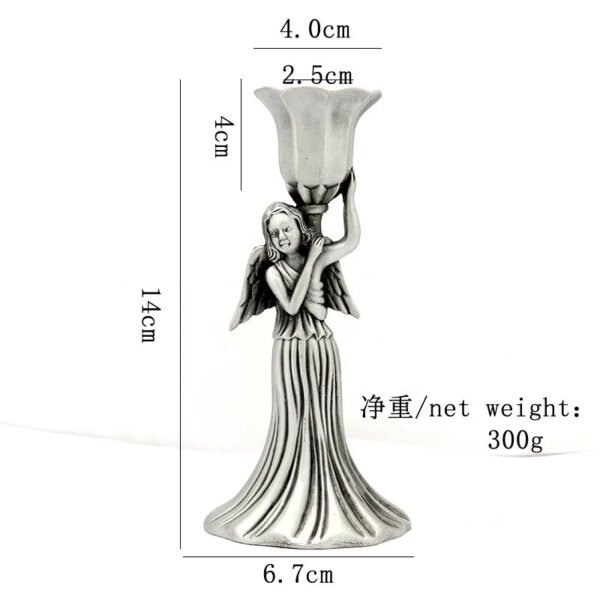 Nordic Candle Holder Metal Wedding Decoration Angel Candlestick Church Utensils Home Decor Candelabra