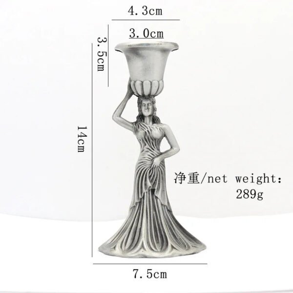 Nordic Candle Holder Metal Wedding Decoration Angel Candlestick Church Utensils Home Decor Candelabra