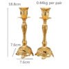 Nordic Candle Holder One Pair Candelabra Wedding Home Decor Candlestick Retro Gold/Silver