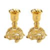 Nordic Candle Holder One Pair Candelabra Wedding Home Decor Candlestick Retro Gold/Silver