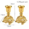 Nordic Candle Holder One Pair Candelabra Wedding Home Decor Candlestick Retro Gold/Silver