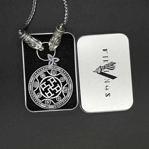 New Magicun Viking~Nordic medieval vintage Viking pendant slavic smybol Protection Amulet wolf necklace jewellery