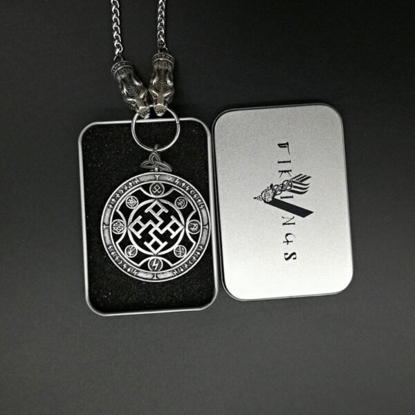 New Magicun Viking~Nordic medieval vintage Viking pendant slavic smybol Protection Amulet wolf necklace jewellery