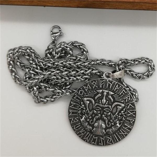 Norse Odin Smybol Viking pendant Aegishjalmur Protection Amulet Scandinavian pagan jewelry 1pc drop shipping