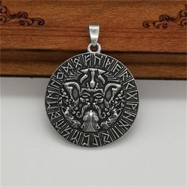 Norse Odin Smybol Viking pendant Aegishjalmur Protection Amulet Scandinavian pagan jewelry 1pc drop shipping