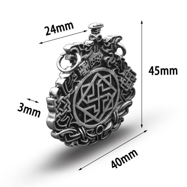 New Magicun Viking~Norse Viking Night Knight Pendants Neckalce Men Slavic Double Side Amulet Scandinavian jewelry