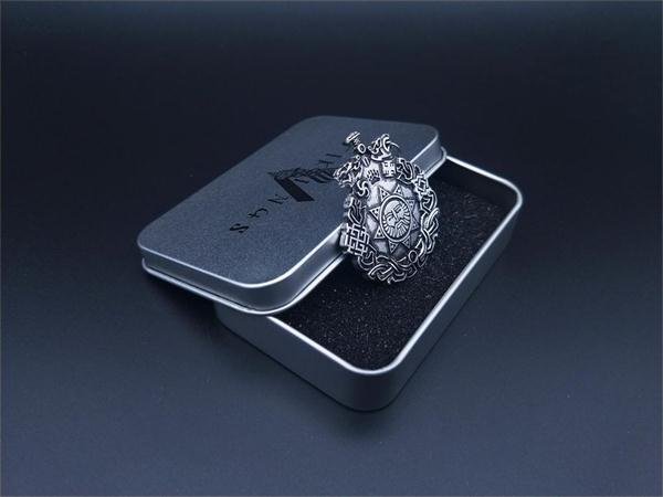 New Magicun Viking~Norse Viking Night Knight Pendants Neckalce Men Slavic Double Side Amulet Scandinavian jewelry