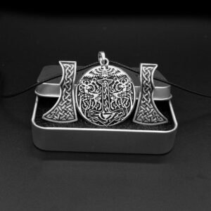 Nose-style-knot-Axe-Thor-hammer-Amulet-viking-pendant-necklace New Magicun Viking~Nose style knot Axe Thor hammer Amulet viking pendant necklace