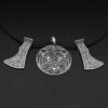 New Magicun Viking~Nose style knot Axe Thor hammer Amulet viking pendant necklace