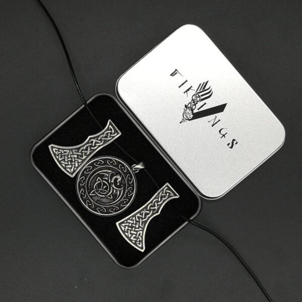 New Magicun Viking~ Nose style knot Axe dragon Amulet viking pendant necklace