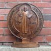 Nucia's Order of St. Benedict Double-sided Home Counter Church St. Benedict Ornament Religious Christian Catholic Saint Statue