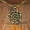 New Magicun Viking~OM indian mandala flower necklace pendant zen yoga Charm  1pc