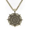 New Magicun Viking~OM indian mandala flower necklace pendant zen yoga Charm  1pc
