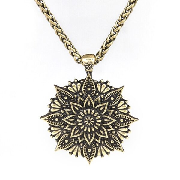 New Magicun Viking~OM indian mandala flower necklace pendant zen yoga Charm  1pc