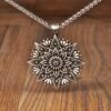 New Magicun Viking~OM indian mandala flower necklace pendant zen yoga Charm  1pc
