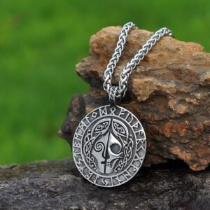 Original Design Stainless Steel Viking Jewelry Norse Goddess Hel Amulet Necklace