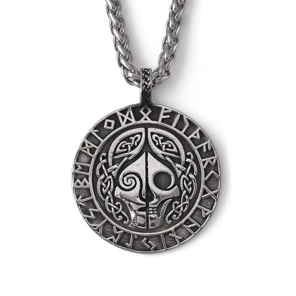 Original Design Stainless Steel Viking Jewelry Norse Goddess Hel Amulet Necklace