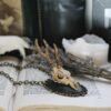 Original Designs 3D Deer Skull Cameo Necklace