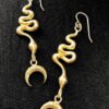 Original Designs Moon snake earrings