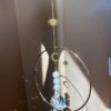 Original Handmade Sun Catcher - Suncatcher with selenite spheres, sun + moon charms suncatcher Gold Plated