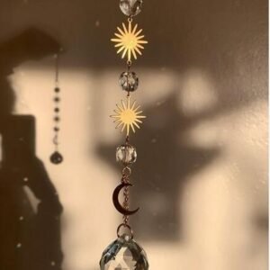 Original Handmade Sun and moon Catcher - Rainbow maker
