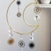 Original Handmade large Moon and mini Stars Suncatcher | Celestial Suncatcher | Boho Decor | Gifts
