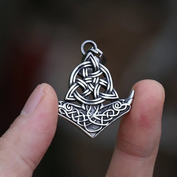 Original Viking Stainless Steel Thor Hammer Multiple Styles Domineering Unisex Knot Necklace Pendant