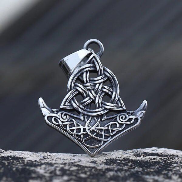 Original Viking Stainless Steel Thor Hammer Multiple Styles Domineering Unisex Knot Necklace Pendant