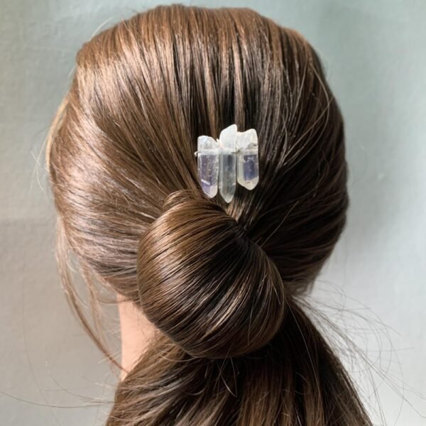 Magic Wicca~Original mysterious retro raw crystal hairpin hair comb Wiccan jewelry wedding bride holy forehead gift gothic magic pagan witch