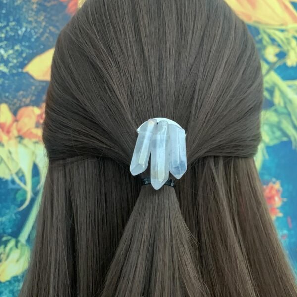 Magic Wicca~Original mysterious retro raw crystal hairpin hair comb Wiccan jewelry wedding bride holy forehead gift gothic magic pagan witch