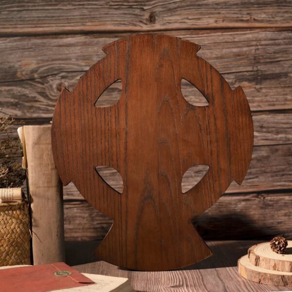 Orthodox Archangel Cross home wall decoration, wood carving, table decoration, St. Michael's Church decoration, Christian gift