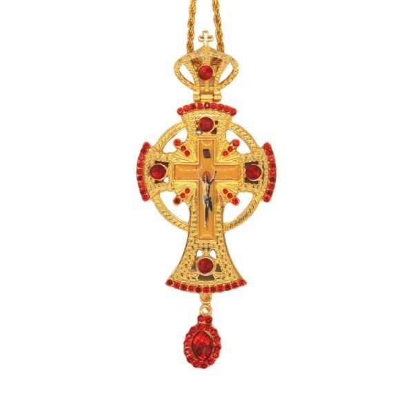 Orthodox Cross Decor Jesus Church Utensils Religious Christ Prayer Crucifix Home Decoration Christmas Figures 120cm Chain