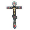 Orthodox Cross Jesus Hand Church Utensils Catholic Christ Alloy Christmas Gift Crucifixo Wall Cross Prayer Decor