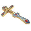 Orthodox Cross Jesus Hand Church Utensils Catholic Christ Alloy Christmas Gift Crucifixo Wall Cross Prayer Decor