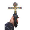 Orthodox Cross Jesus Hand Church Utensils Catholic Christ Alloy Christmas Gift Crucifixo Wall Cross Prayer Decor