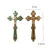 Orthodox Cross Wood Hand Jesus Gift Christ Church Christmas Cathilic Religious Prayer Wall Cross