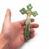 Orthodox Cross Wood Hand Jesus Gift Christ Church Christmas Cathilic Religious Prayer Wall Cross