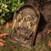 Orthodox Holy Trinity Wood Carving Ornament Wall Decor Christian Holy Family Holy Spirit Religious Home Decor Catholicism