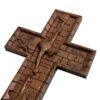 Our Lord Jesus Cross Wall Savior Wooden Cross Christian Cross Catholic Religious Engraving Gift Christmas Decoration