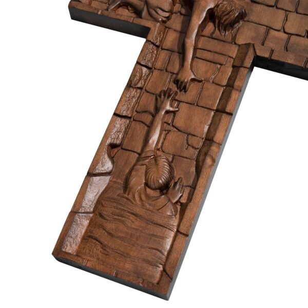 Our Lord Jesus Cross Wall Savior Wooden Cross Christian Cross Catholic Religious Engraving Gift Christmas Decoration