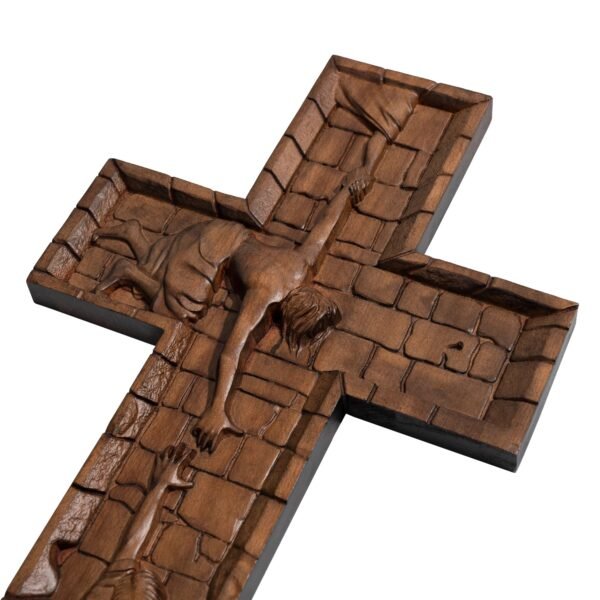 Our Lord Jesus Cross Wall Savior Wooden Cross Christian Cross Catholic Religious Engraving Gift Christmas Decoration