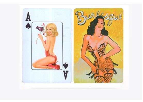 PVC waterproof plastic Sexy lady playing cards set beauty women poker deck shuffling magic cards 58x88mm   Game related