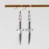 Pagan Sword Drop Earrings Gothic Dagger Dangle Earrings Witch Jewelry For Women