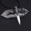 Pagan Sword Pendant Necklace Gothic Dagger Necklace Wicca Jewerly