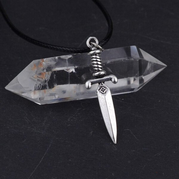 Pagan Sword Pendant Necklace Gothic Dagger Necklace Wicca Jewerly