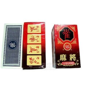Paper portable Mini Mahjong Playing Cards game 148 cards & 2 dice Chinese Traditional mahjong Board game   Game related