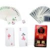 Paper portable Mini Mahjong Playing Cards game 148 cards & 2 dice Chinese Traditional mahjong Board game   Game related