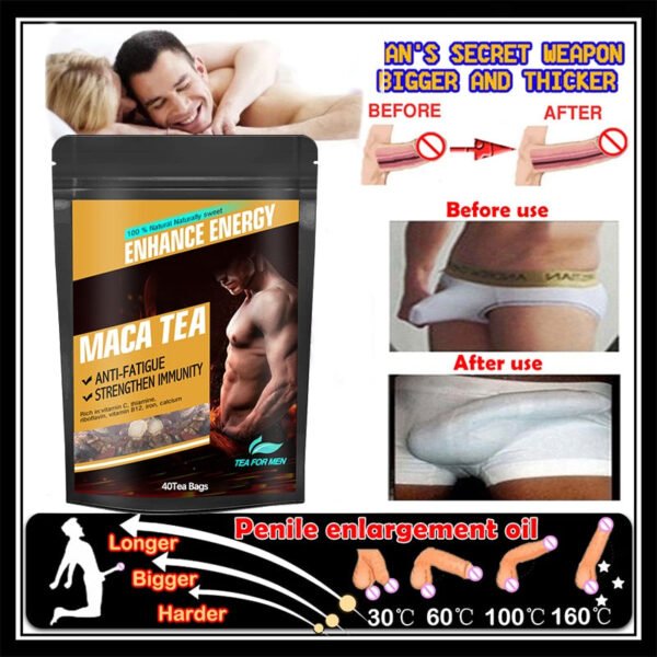 Penis Thickening And Growth Men's Massage Oil Penis Erection Enhancement Men Health Penis Growth Bigger Tea(10-20-3-40 Day Tea） - Slimming Product