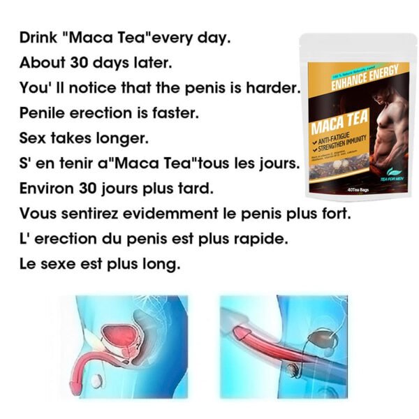 Penis Thickening And Growth Men's Massage Oil Penis Erection Enhancement Men Health Penis Growth Bigger Tea(10-20-3-40 Day Tea） - Slimming Product