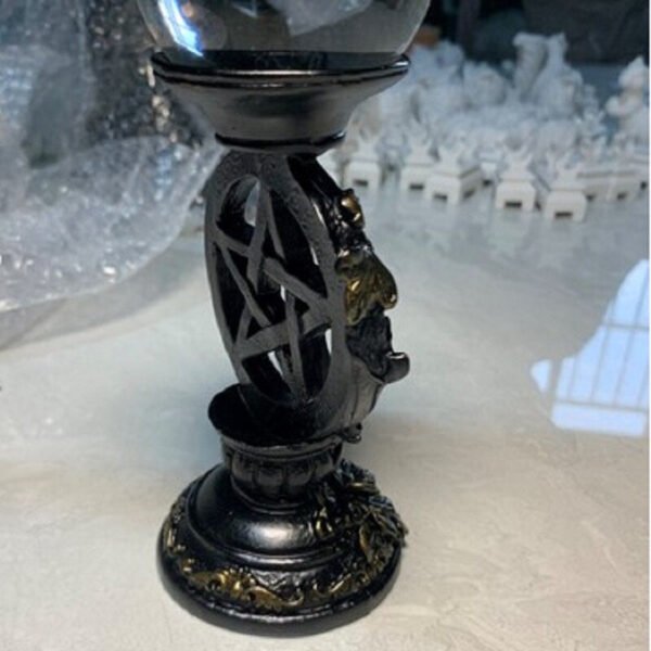 Pentacle Display stand for Crystal Candlestick Base balls holder Pentagram Energy Altar Props Board witchcraft supplies Wicca